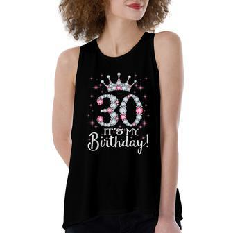 30 Its My Birthday 1989 30Th Birthday Gift Tee For Womens Women's Loose Fit Open Back Split Tank Top - Monsterry AU