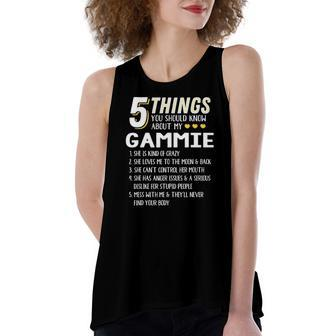 5 Things Grandma Gammie Idea Women's Loose Tank Top | Mazezy