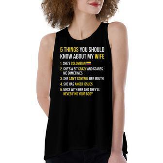 5 Things You Should Know About My Colombian Wife Women's Loose Tank Top | Mazezy