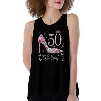 50 & Fabulous 50 Years Old And Fabulous 50Th Birthday Women's Loose Tank Top | Mazezy