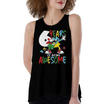 6 Years Old Birthday Autistic Boy Girl Autism Awareness Women's Loose Tank Top | Mazezy