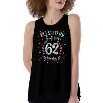 62Nd Birthday S For Blessed By God For 62 Years Women's Loose Tank Top | Mazezy