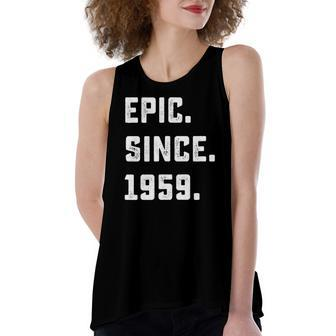 63Rd Birthday Vintage Epic Since 1959 63 Years Old Women's Loose Tank Top | Mazezy