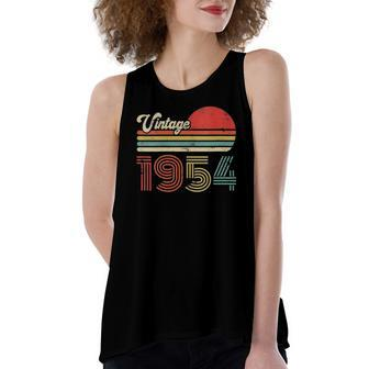 68 Years Old Birthday Vintage 1954 68Th Birthday Women's Loose Tank Top | Mazezy