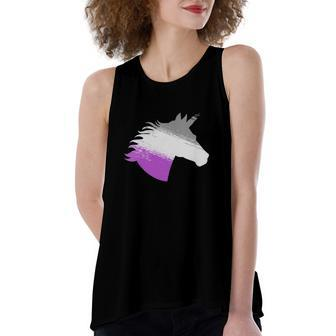 Ace Asexual Unicorn Lgbt Pride Stuff March Pride Month Women's Loose Tank Top | Mazezy