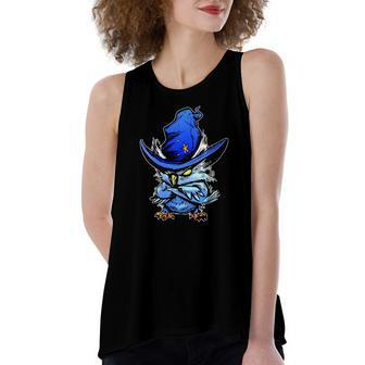 Angry Owl Creepy Cute For Witches And Kawaii Women's Loose Tank Top | Mazezy