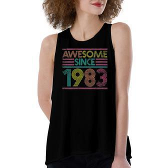 Awesome Since 1983 39Th Birthday 39 Years Old Women's Loose Tank Top | Mazezy