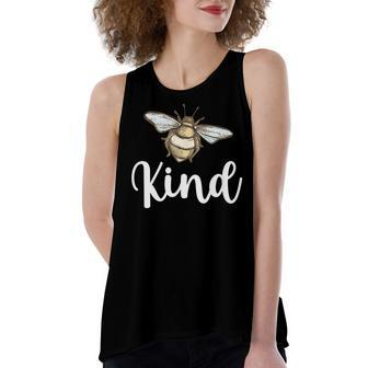 Bee Kind Kindness Matters Women Kids Be Kind Teacher Women's Loose Fit Open Back Split Tank Top - Seseable