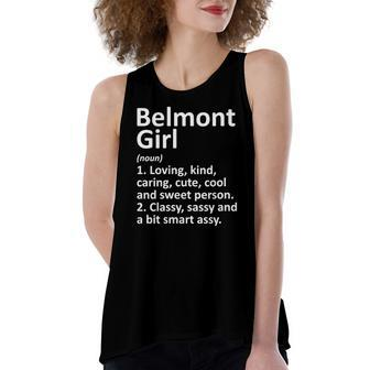 Belmont Girl Nc North Carolina City Home Roots Women's Loose Tank Top | Mazezy