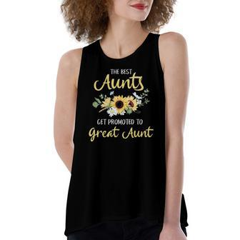The Best Aunts Get Promoted To Great Aunt New Great Aunt Women's Loose Tank Top | Mazezy