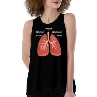 Biology Teacher Anatomical Chart Respiratory System Women's Loose Tank Top | Mazezy