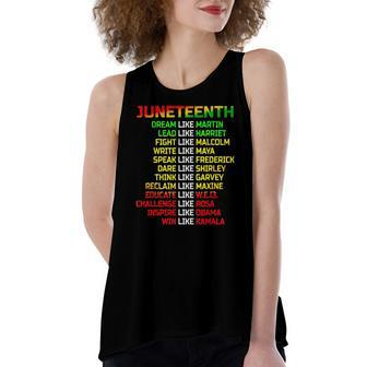 Black Freeish Since 1865 Party Decorations Juneteenth Women's Loose Tank Top | Mazezy UK