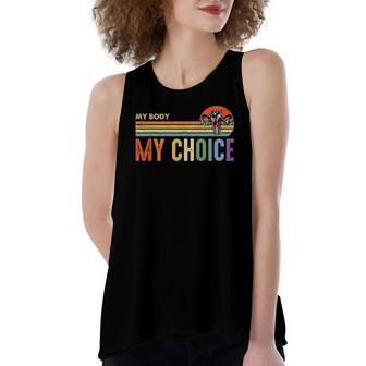 My Body My Choice Feminist Vintage Feminist Women's Loose Tank Top | Mazezy