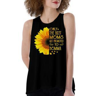Bomma Grandma Gift Only The Best Moms Get Promoted To Bomma Women's Loose Fit Open Back Split Tank Top - Seseable