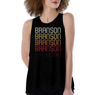 Branson Mo Vintage Style Missouri Women's Loose Tank Top | Mazezy