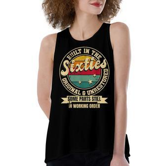 Built In The Sixties Original Unrestored 60Th Birthday Men Women's Loose Fit Open Back Split Tank Top - Seseable