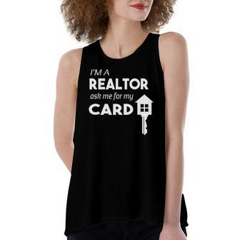Business Card Realtor Real Estate S For Women's Loose Tank Top | Mazezy