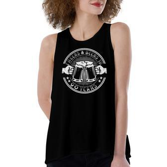 Cheers And Beers To 90 Years Old 90Th Birthday Drink Beers Women's Loose Tank Top | Mazezy