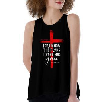 Christian Quote Faith Jeremiah 2911 Women's Loose Tank Top | Mazezy