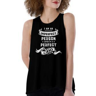 Christian Sayings For Or Faith Imperfectly Perfect Women's Loose Tank Top | Mazezy