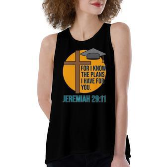 Christian School Graduation Bible Verse Women's Loose Tank Top | Mazezy