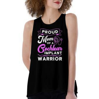 Cochlear Implant Support Proud Mom Hearing Loss Awareness Women's Loose Tank Top | Mazezy CA
