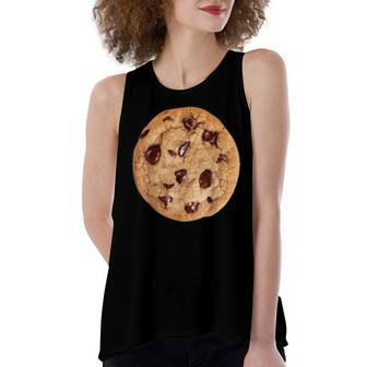 Cookie Last Minute Halloween Funny Matching Costume V3 Women's Loose Fit Open Back Split Tank Top - Seseable