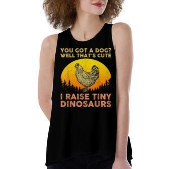 Cool Chicken Art For Poultry Chicken Farmer Women's Loose Tank Top | Mazezy
