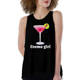 Cosmo Girl Cosmopolitan Drink Cocktail Party Women's Loose Tank Top | Mazezy