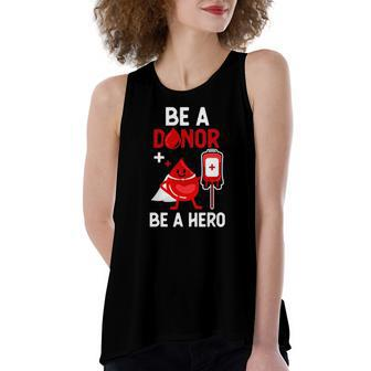 Cute Blood Donor Art For Phlebotomy Blood Donation Women's Loose Tank Top | Mazezy