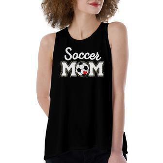 Cute Soccer Mom Leopard Print Women's Loose Tank Top | Mazezy