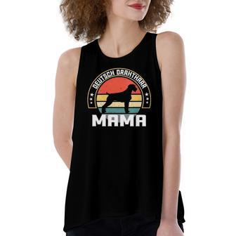 Deutsch Drahthaar Mama German Wirehaired Pointer For Women's Loose Tank Top | Mazezy