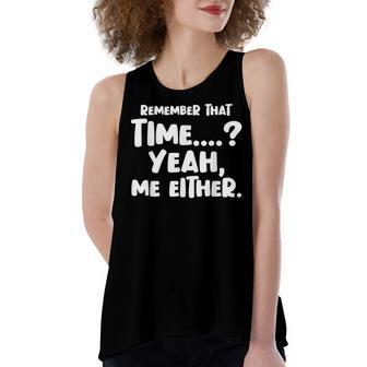 Funny Birthday Aging Senior Citizen Old Gag Gift Old People Women's Loose Fit Open Back Split Tank Top - Seseable