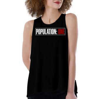 Funny Population One Vr Gamer Women's Loose Fit Open Back Split Tank Top | Favorety AU