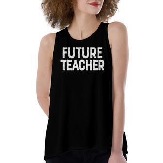 Future Teacher Promoted To Teacher Women's Loose Tank Top | Mazezy