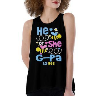 G Pa Grandpa Gift He Or She G Pa To Bee Women's Loose Fit Open Back Split Tank Top - Seseable