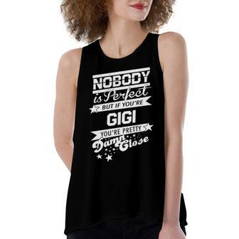 Gigi Name Gift If You Are Gigi Women's Loose Fit Open Back Split Tank Top - Seseable