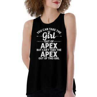 Girl Out Of Apex Nc North Carolina Home Roots Usa Women's Loose Tank Top | Mazezy
