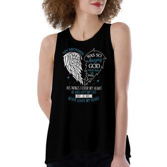 God Made My Brother An Angel In Heaven In Memory Bro Grief Women's Loose Tank Top | Mazezy