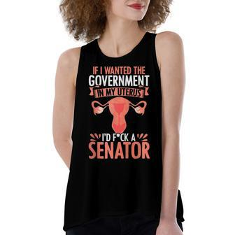 Government In My Uterus Feminist Reproductive Rights Women's Loose Tank Top | Mazezy