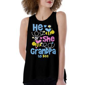 Grandpa Gift He Or She Grandpa To Bee Women's Loose Fit Open Back Split Tank Top - Seseable