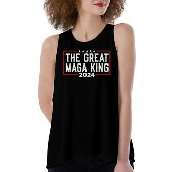 The Great Maga King 2024 Ultra Maga Republican For Women's Loose Tank Top | Mazezy