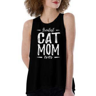 Greatest Cat Mom Cat Lover Idea Women's Loose Tank Top | Mazezy