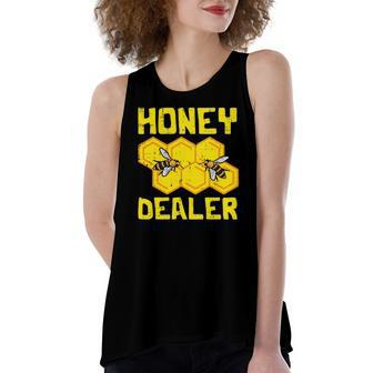 Honey Dealer Bee Honeycomb Beekeeping Beekeeper Apiarist Women's Loose Tank Top | Mazezy
