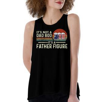 Its Not A Dad Bod Its A Father Figure Beer - 4Th Of July Women's Loose Fit Open Back Split Tank Top - Seseable