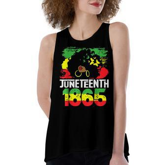 Juneteenth Is My Independence Day Black Freedom 1865 Women's Loose Tank Top | Mazezy