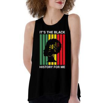 Juneteenth Is My Independence Day Black Women Women's Loose Fit Open Back Split Tank Top - Monsterry