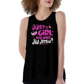 Just A Girl Who Loves Jiu Jitsu Women's Loose Tank Top | Mazezy