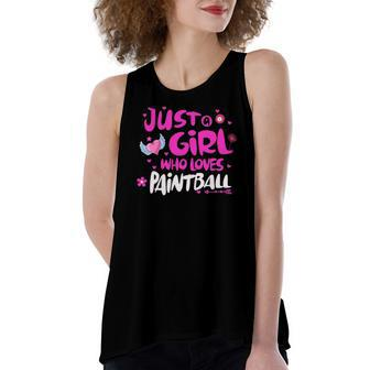 Just A Girl Who Loves Paintball Women's Loose Tank Top | Mazezy