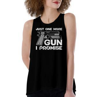 Just One More Gun I Promise Gun Lover Women's Loose Tank Top | Mazezy